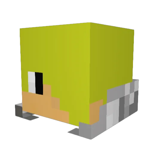 loganhoc Minecraft avatar head, 3D render
