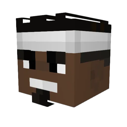 loganspenno Minecraft avatar head, 3D render