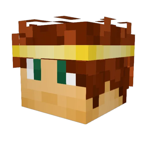 loganthehutt Minecraft avatar head, 3D render
