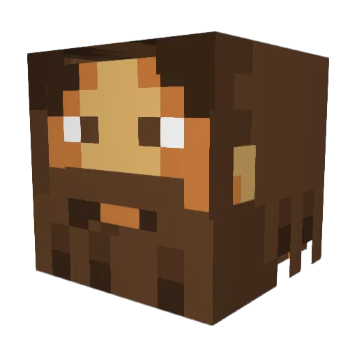 loganw55 Minecraft avatar head, 3D render