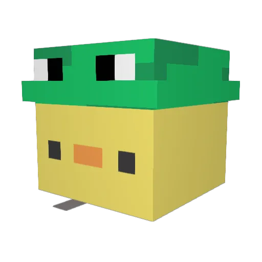 loggylogs Minecraft avatar head, 3D render