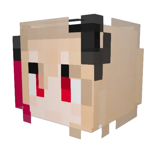 logicat2484 Minecraft avatar head, 3D render