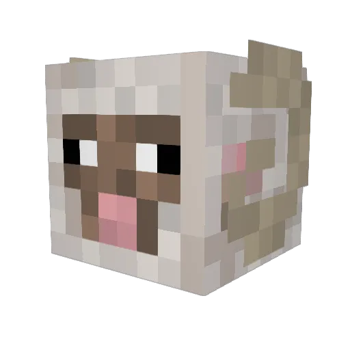 logicc Minecraft avatar head, 3D render