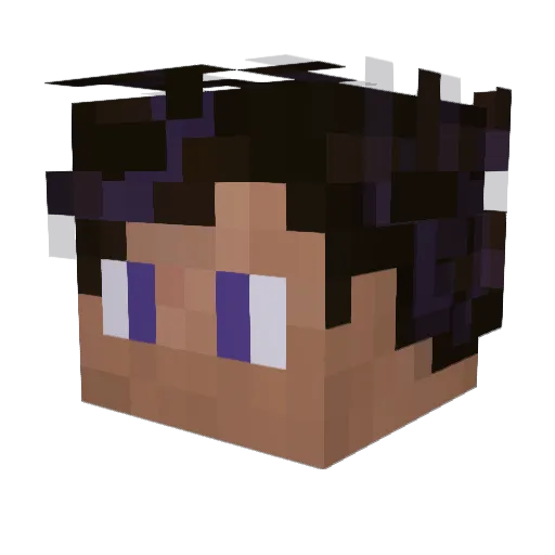 loginappers Minecraft avatar head, 3D render