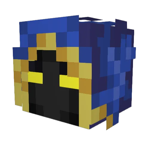 logiphone Minecraft avatar head, 3D render