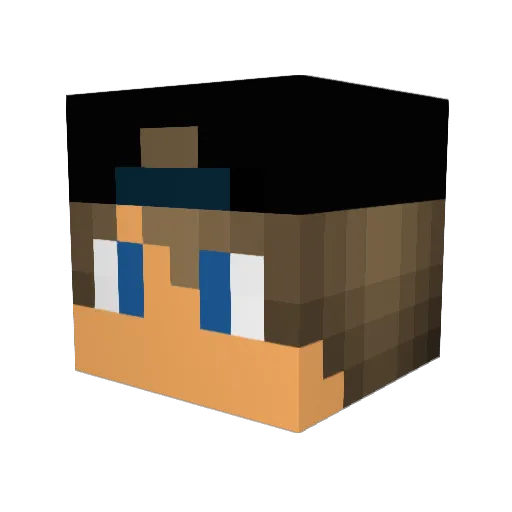 logischerZufall Minecraft avatar head, 3D render