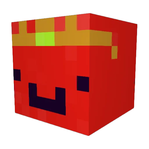 logo3709 Minecraft avatar head, 3D render
