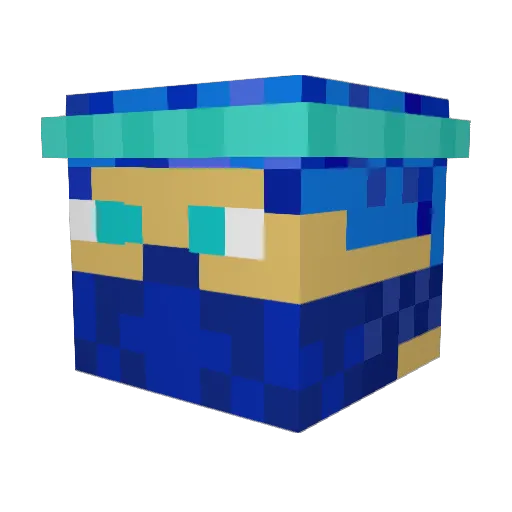 logowanie123456 Minecraft avatar head, 3D render