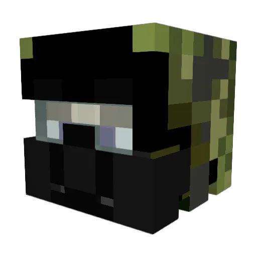 logpie1 Minecraft avatar head, 3D render