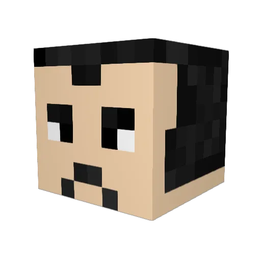 logrider7 Minecraft avatar head, 3D render