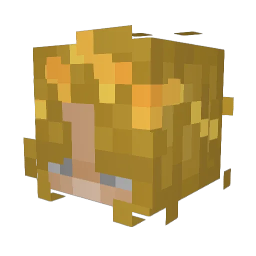 logsawpaper Minecraft avatar head, 3D render