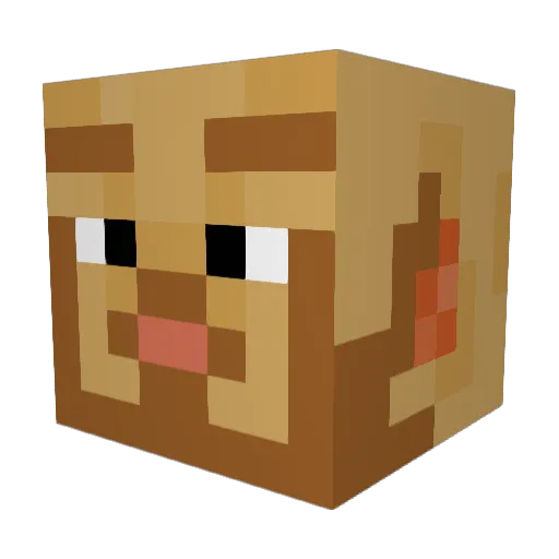 logthebog01 Minecraft avatar head, 3D render