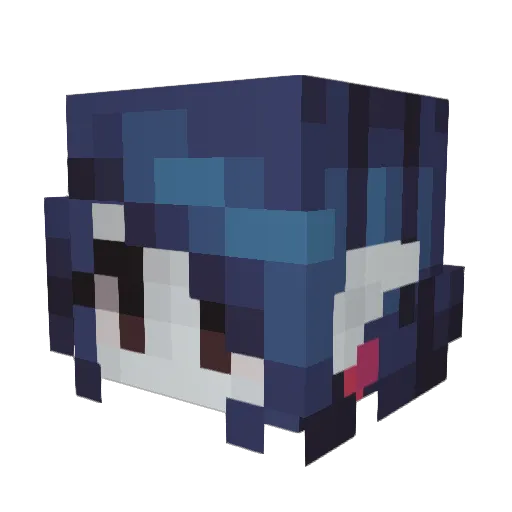 logtiman Minecraft avatar head, 3D render