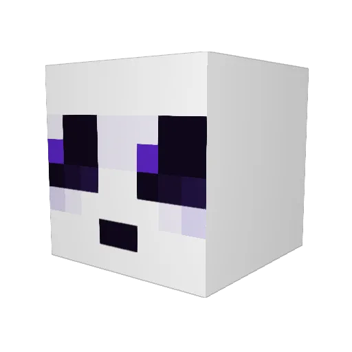 logtob Minecraft avatar head, 3D render