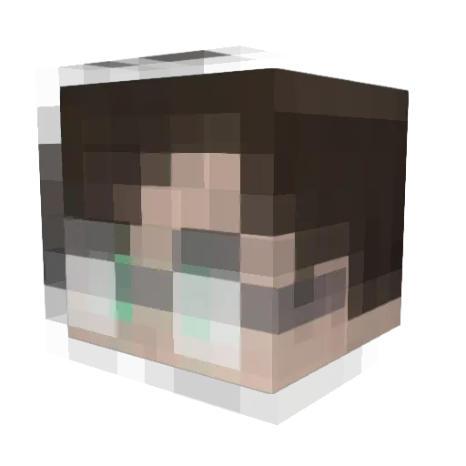 lohmina Minecraft avatar head, 3D render