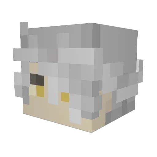 lohyy Minecraft avatar head, 3D render