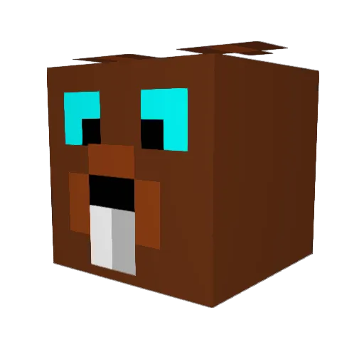 loiblok Minecraft avatar head, 3D render