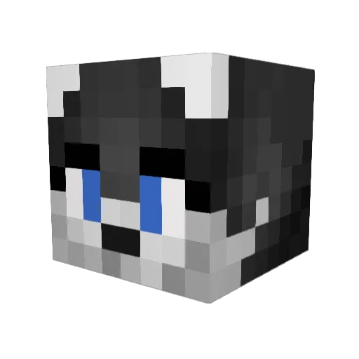 loic100 Minecraft avatar head, 3D render