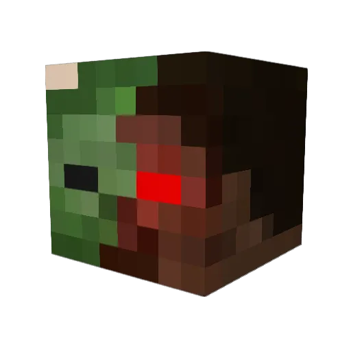 loic746 Minecraft avatar head, 3D render