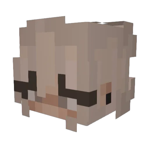 lois_xo Minecraft avatar head, 3D render