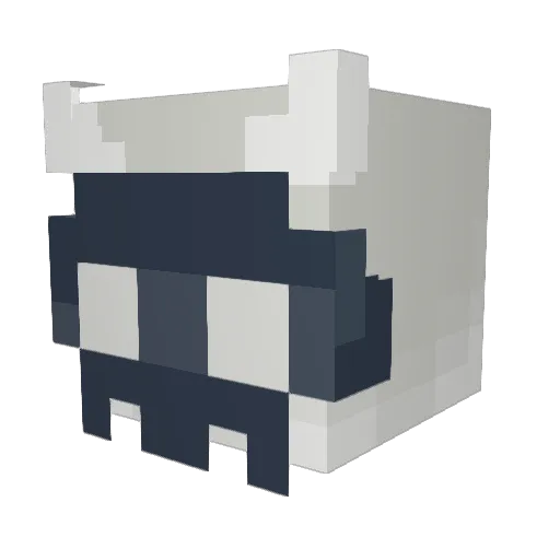 loisax Minecraft avatar head, 3D render