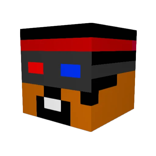 loisdu974 Minecraft avatar head, 3D render