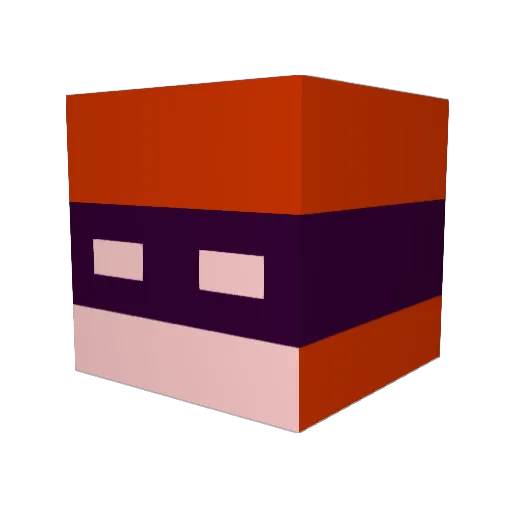 loiterbug Minecraft avatar head, 3D render
