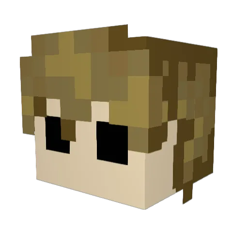loiyid Minecraft avatar head, 3D render