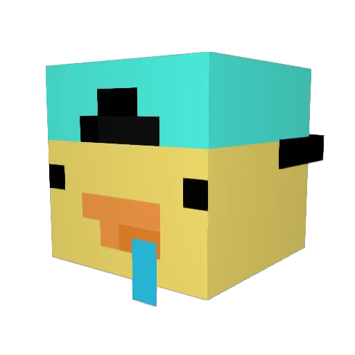 lojbs Minecraft avatar head, 3D render