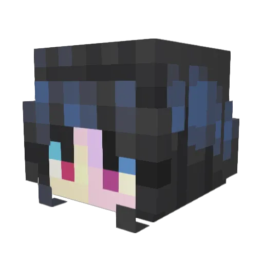 lojsi Minecraft avatar head, 3D render