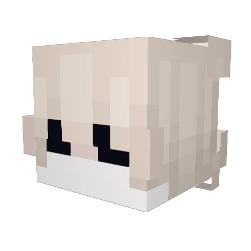 lok0tron Minecraft avatar head, 3D render