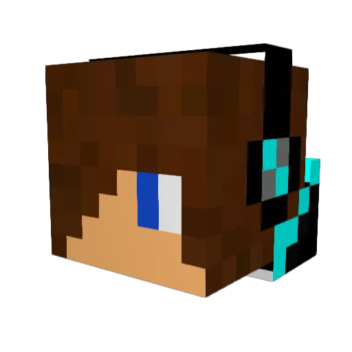 lok1213 Minecraft avatar head, 3D render