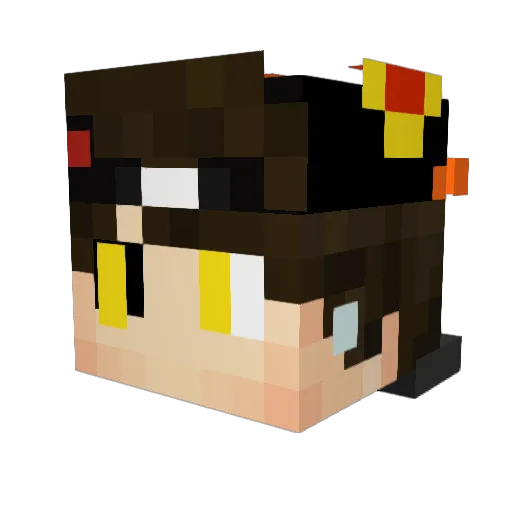 lokaos12 Minecraft avatar head, 3D render