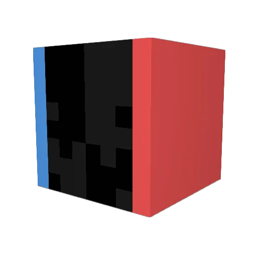 lokarina Minecraft avatar head, 3D render