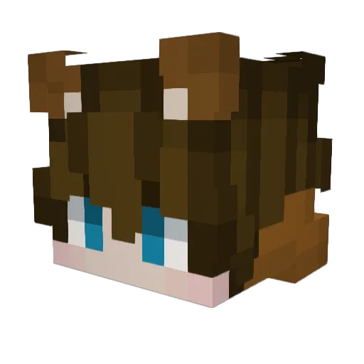 lokecat Minecraft avatar head, 3D render