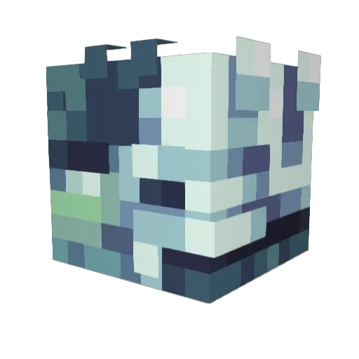 lokhangu Minecraft avatar head, 3D render
