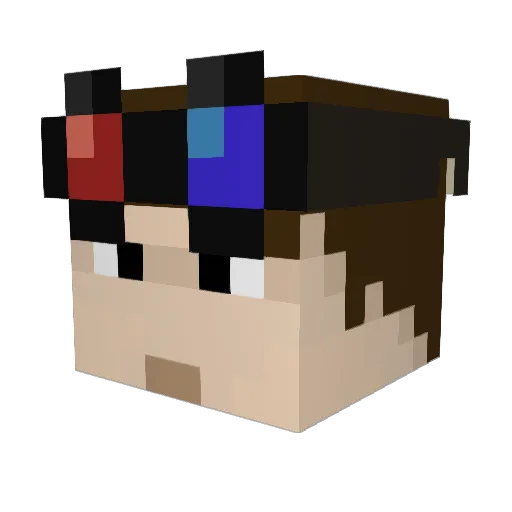 loki2134 Minecraft avatar head, 3D render