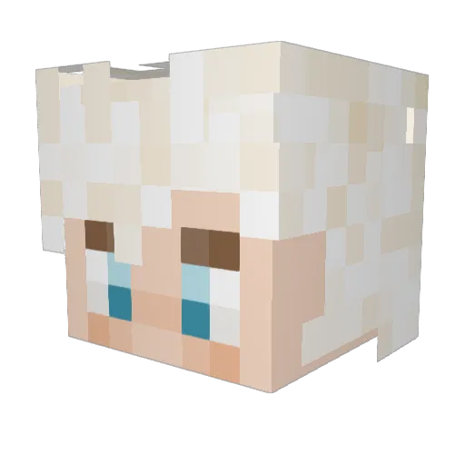 lokibabybump Minecraft avatar head, 3D render