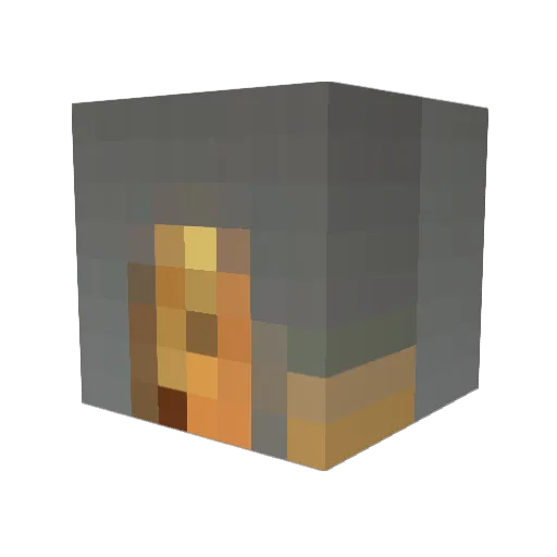 lokikai Minecraft avatar head, 3D render