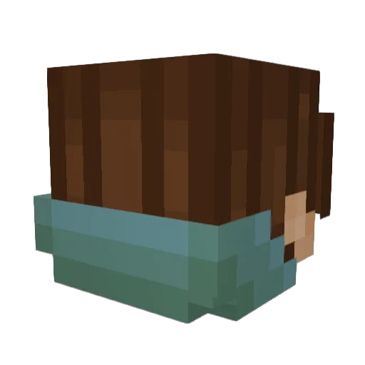 loklokchow Minecraft avatar head, 3D render