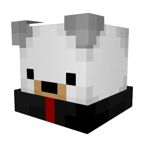 lokoliiia Minecraft avatar head, 3D render