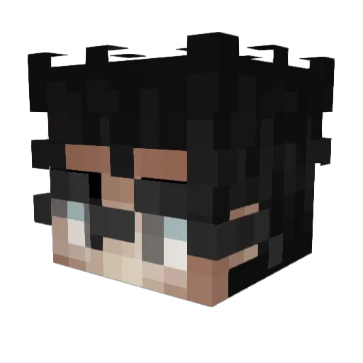 lokopar Minecraft avatar head, 3D render