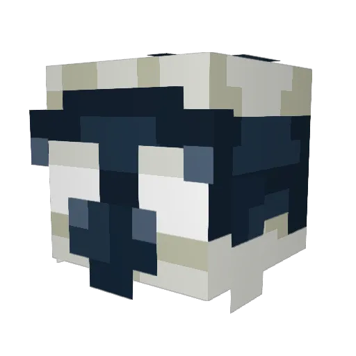 lokoponto Minecraft avatar head, 3D render