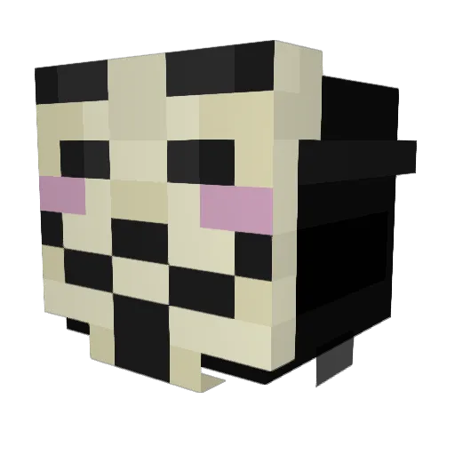 lokotom Minecraft avatar head, 3D render