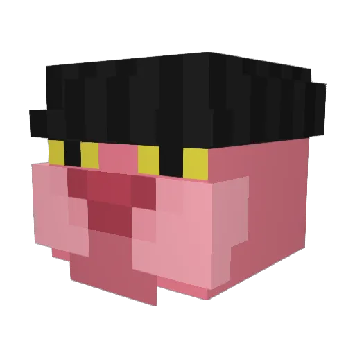 lokto Minecraft avatar head, 3D render
