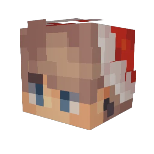 lol977 Minecraft avatar head, 3D render