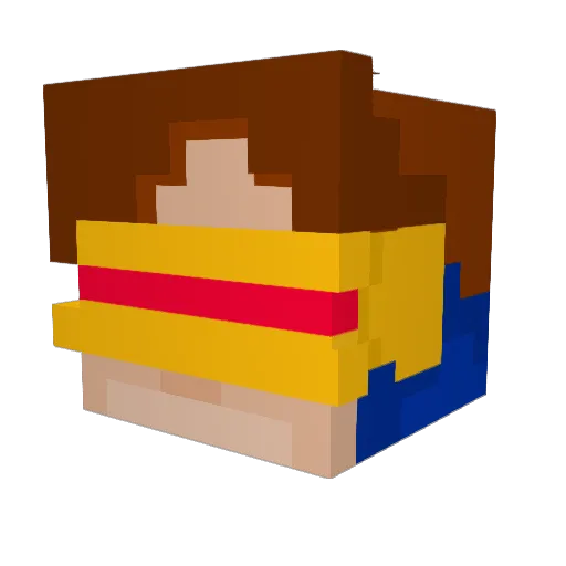 lolAle3 Minecraft avatar head, 3D render