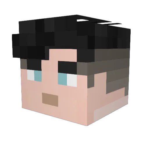 lolMCPE Minecraft avatar head, 3D render