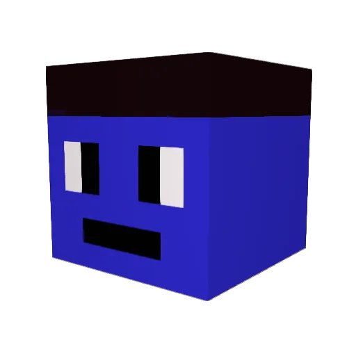 lola1212 Minecraft avatar head, 3D render