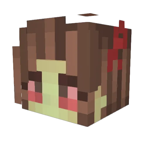lolaaaa_ Minecraft avatar head, 3D render